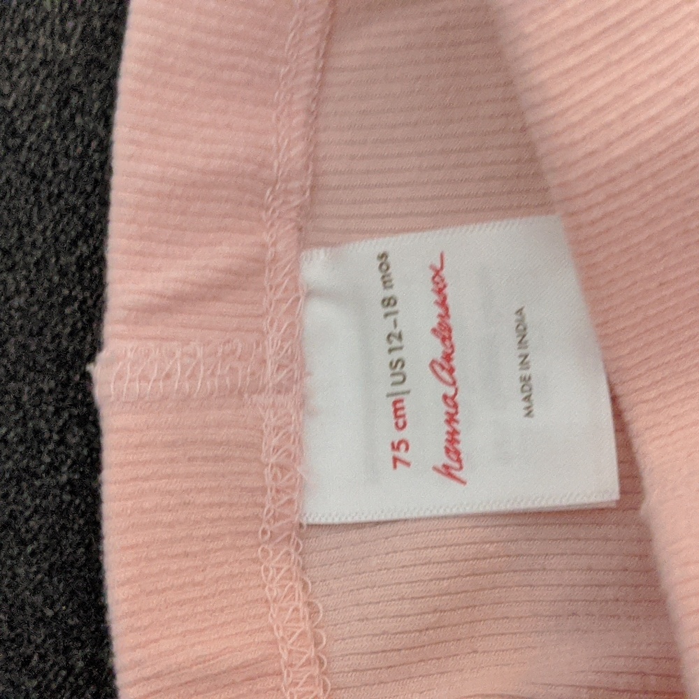 Organic Hanna Andersson Lot. 2 Pink bodysuit &;pants sets! 70-75cm 12 months - Picture 5 of 5